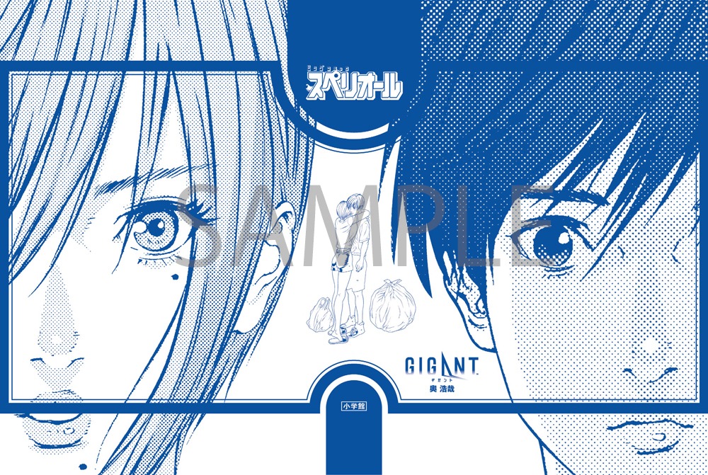奥浩哉「GIGANT」のブックカバー。