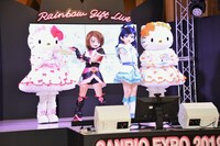 左からハローキティ、キュアブラック、キュアホワイト、ミミィ。