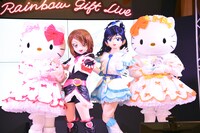 左からハローキティ、キュアブラック、キュアホワイト、ミミィ。