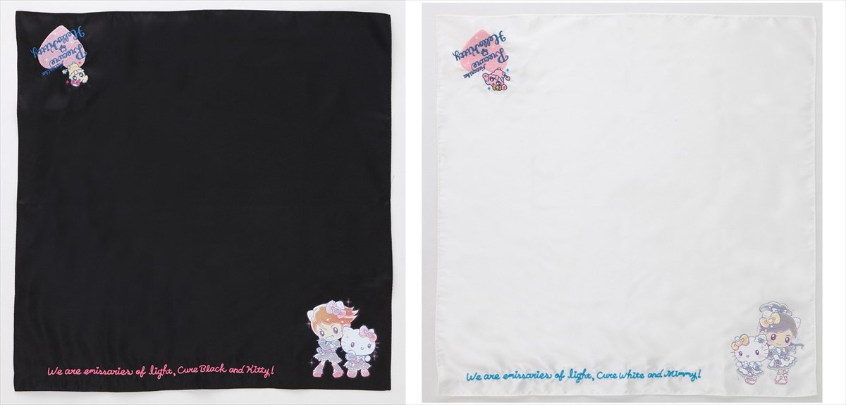 「ふたりはプリキュア×ハローキティ ファッションアイテムシリーズ」より、「刺繍スカーフ」。