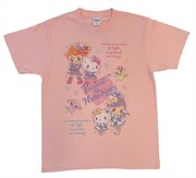 「『ふたりはプリキュア×ハローキティ』コラボ記念トーク＆LIVE イベント in サンリオピューロランド」限定グッズのTシャツ。