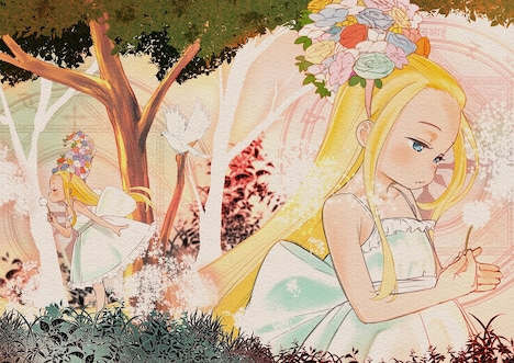 「edge2 concept magic」に収録されている、足立慎吾のイラスト「The world that disappeared」。