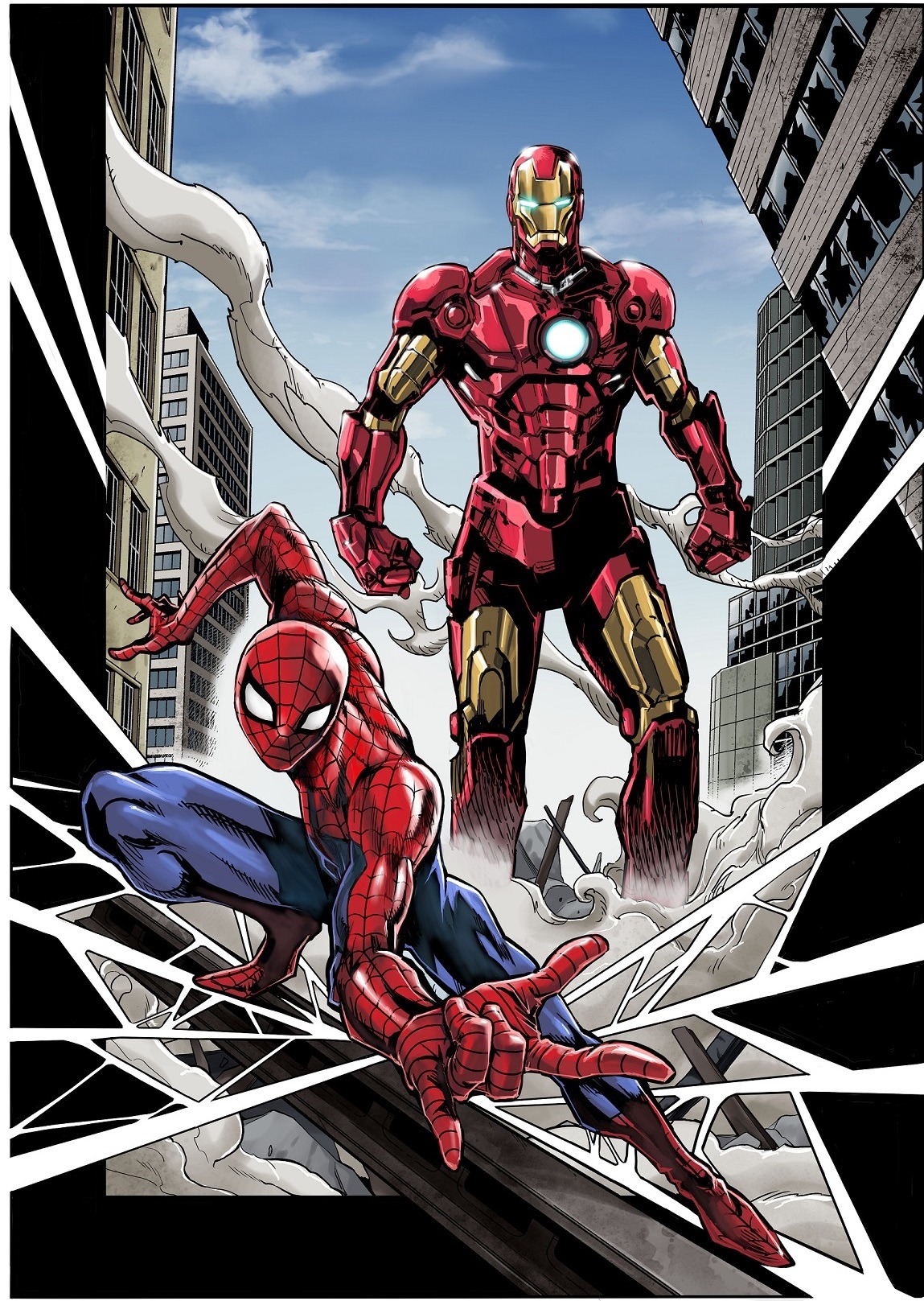 「SECRET REVERSE」の予告カット。(c)2019 MARVEL イラスト/高橋和希