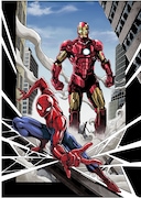 「SECRET REVERSE」の予告カット。(c)2019 MARVEL イラスト/高橋和希