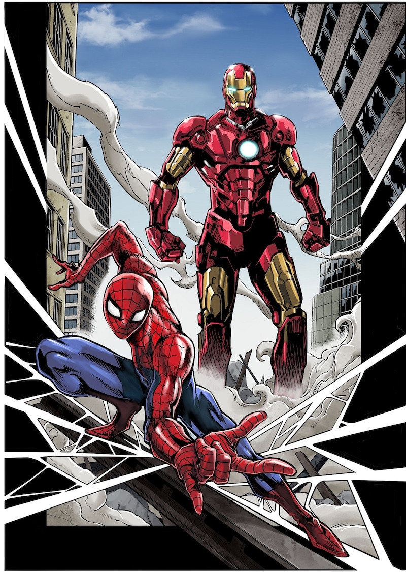 「SECRET REVERSE」の予告カット。(c)2019 MARVEL イラスト/高橋和希