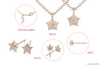 さくらモデルのネックレスとピアス。