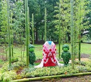 十二単をイメージしたフォトスポット。