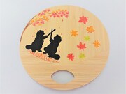 9月22日のワークショップ「木製うちわ作り」のイメージ。