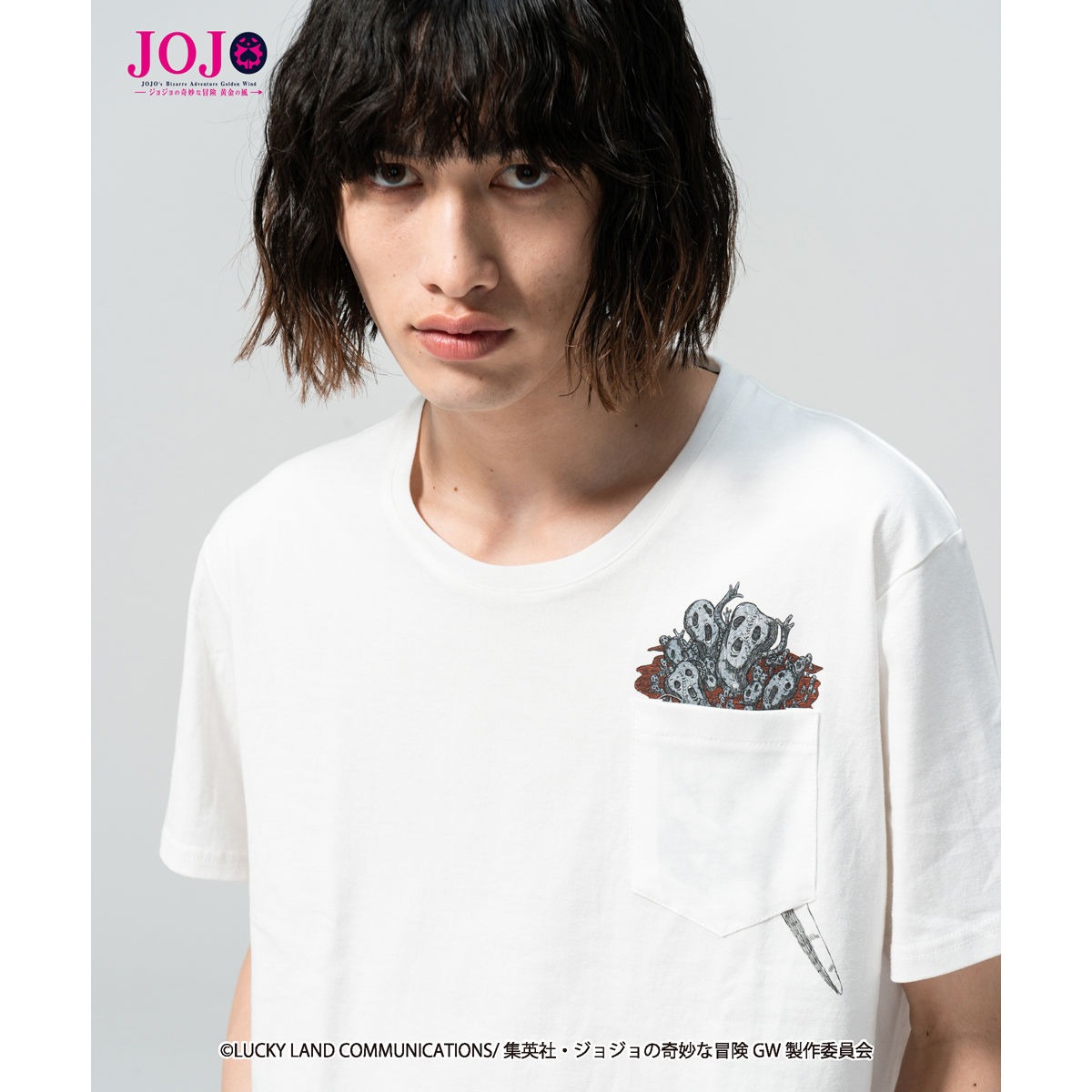 「Risotto Nero’s stand pocket T」着用イメージ。