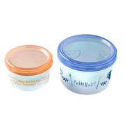 ラウンドタッパー2個セット