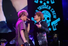 毒島メイソン理鶯役の神尾晋一郎と伊弉冉一二三役の木島隆一。