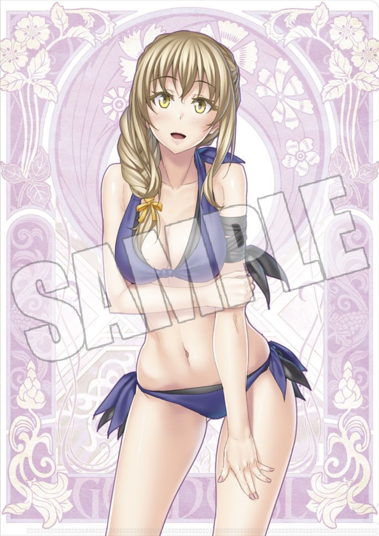 前売券特典のクリアファイル・受付嬢。