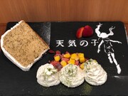 MGカフェで提供される「雲の上のふわふわシフォンケーキ」。