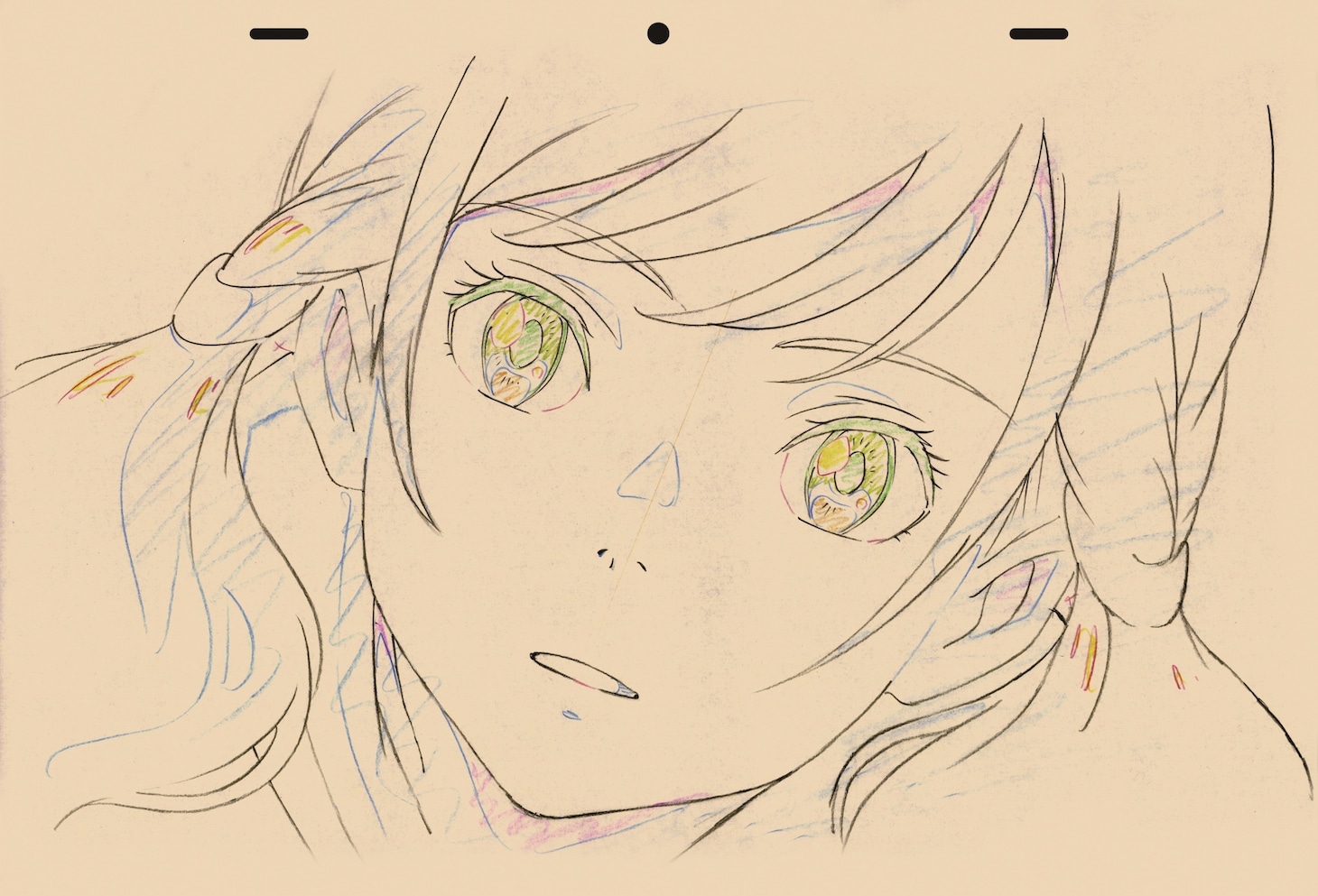 田村篤によるレイアウト作監修正。