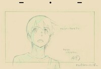 田村篤によるレイアウト作監修正。