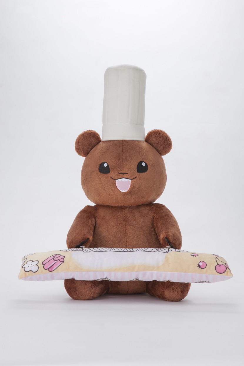 「PCクッション こぐまのケーキ屋さん」