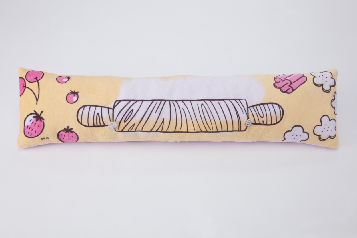 「PCクッション こぐまのケーキ屋さん」のアームレスト・表面。