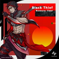 ランバーン・タイダルのキャラクターBGM「Black Thief」のジャケットイラスト。