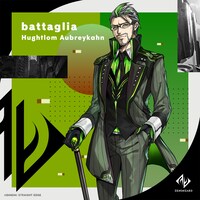 ヒュートラム・オブリカーンのキャラクターBGM「battaglia」のジャケットイラスト。