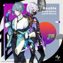 ラヴィル・デヴィラ/レヴィル・デヴィラ（CV：田村睦心）のキャラクターソング「Double（Short Size）」のジャケットイラスト。