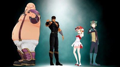 「タイムボカンシリーズ ヤッターマン」と「北斗の拳」のコラボビジュアル。