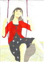 入江喜和「ゆりあ先生の赤い糸」イラスト