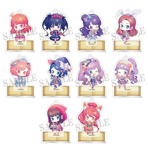 全10種・ランダム仕様の「スタンド付きアクリルキーホルダーコレクション」。