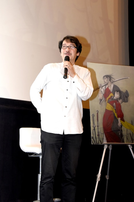 音響監督の清水洋史。