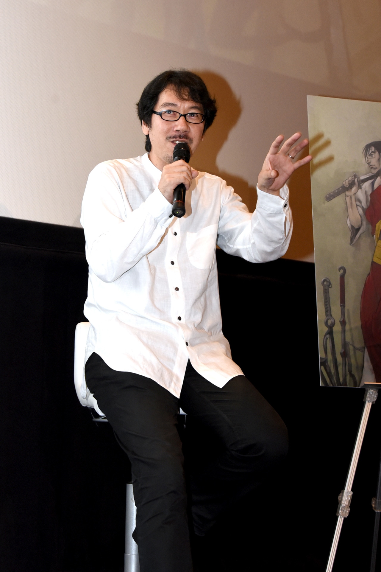 音響監督の清水洋史。