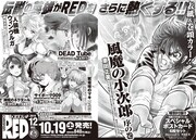月刊チャンピオンRED12月号の予告ページ。