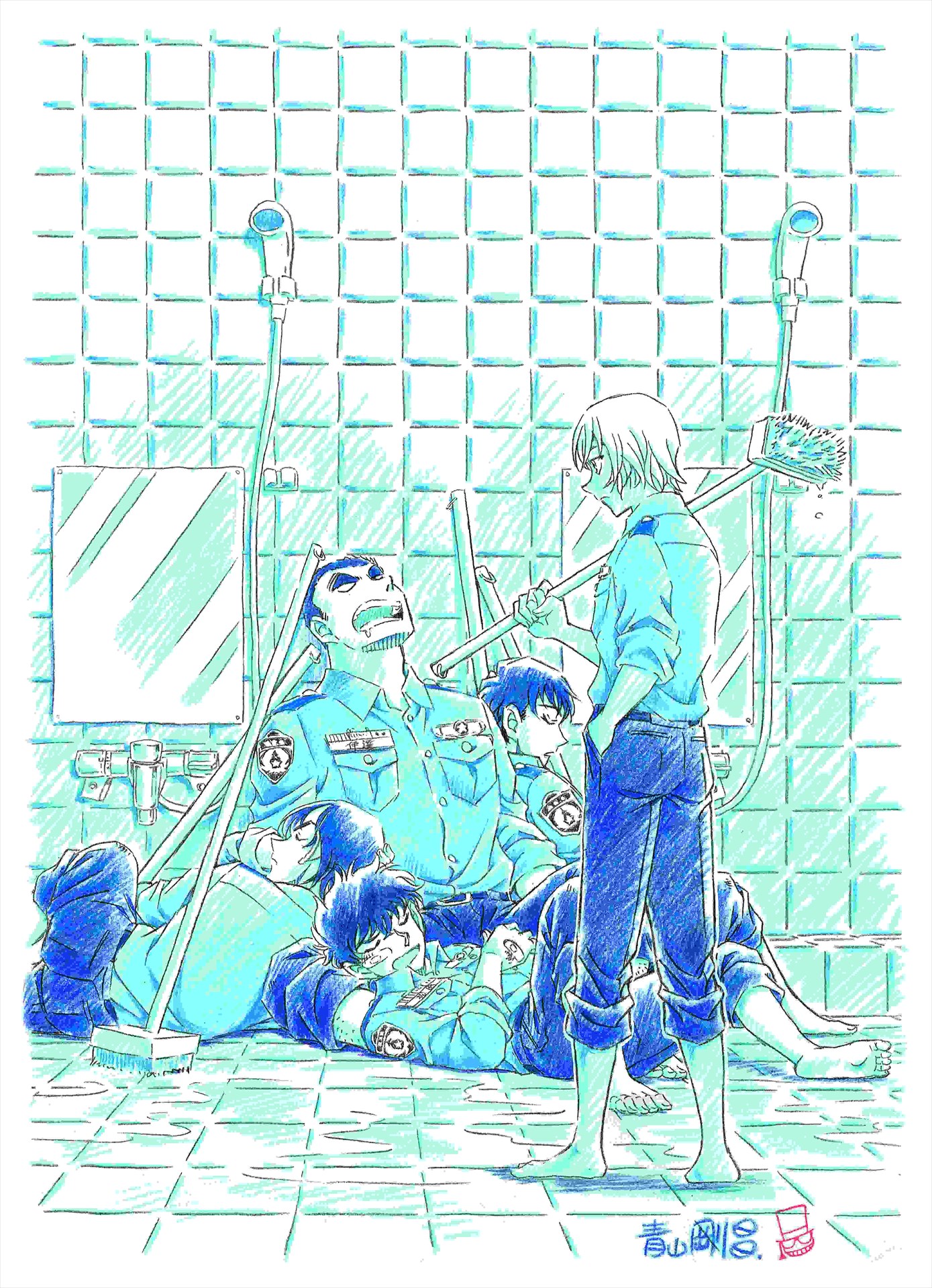 昨年8月に公開された、「警察学校編」のティザーイラスト。