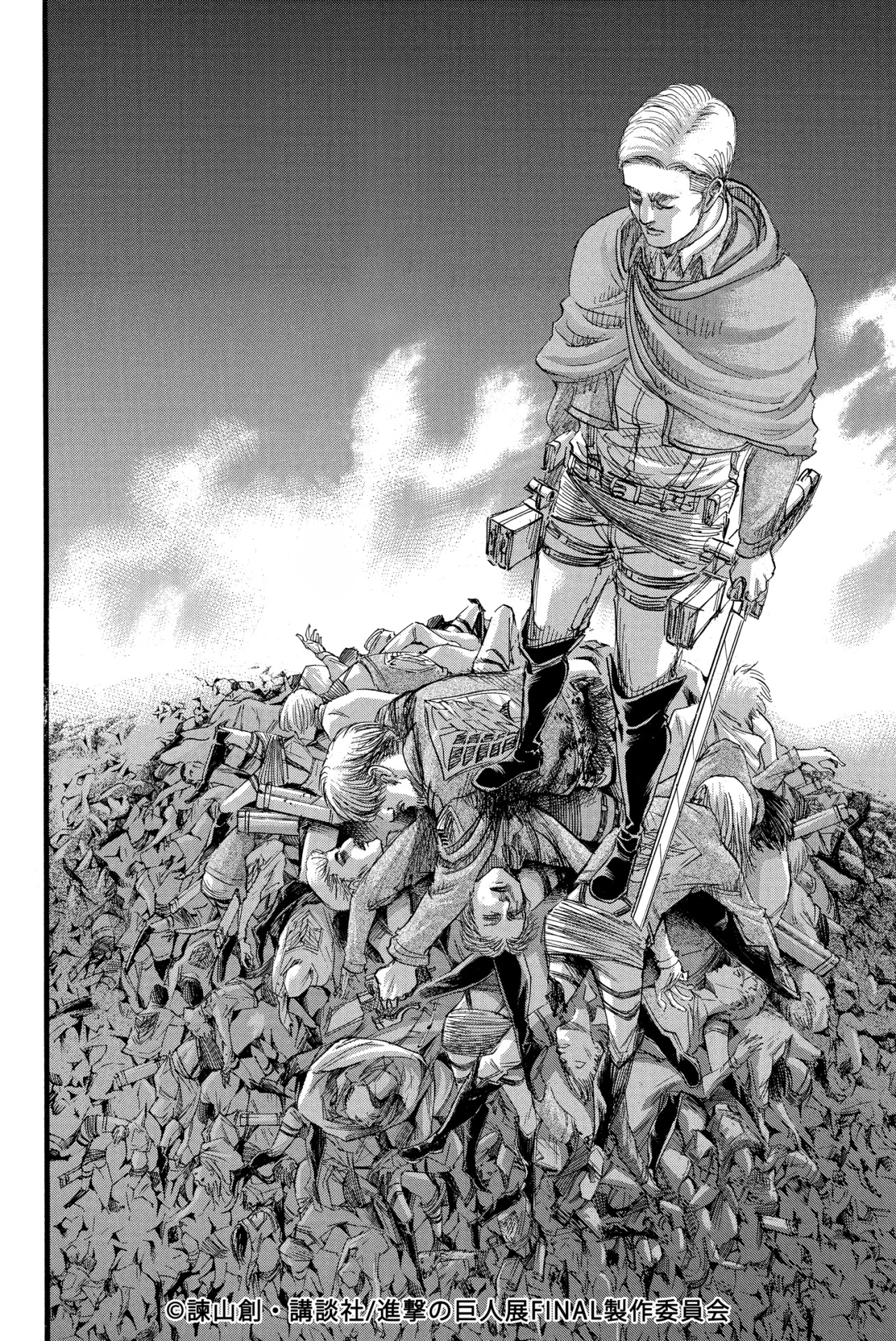 「LOVELESS」×「進撃の巨人」コラボアイテムに用いたイラスト。