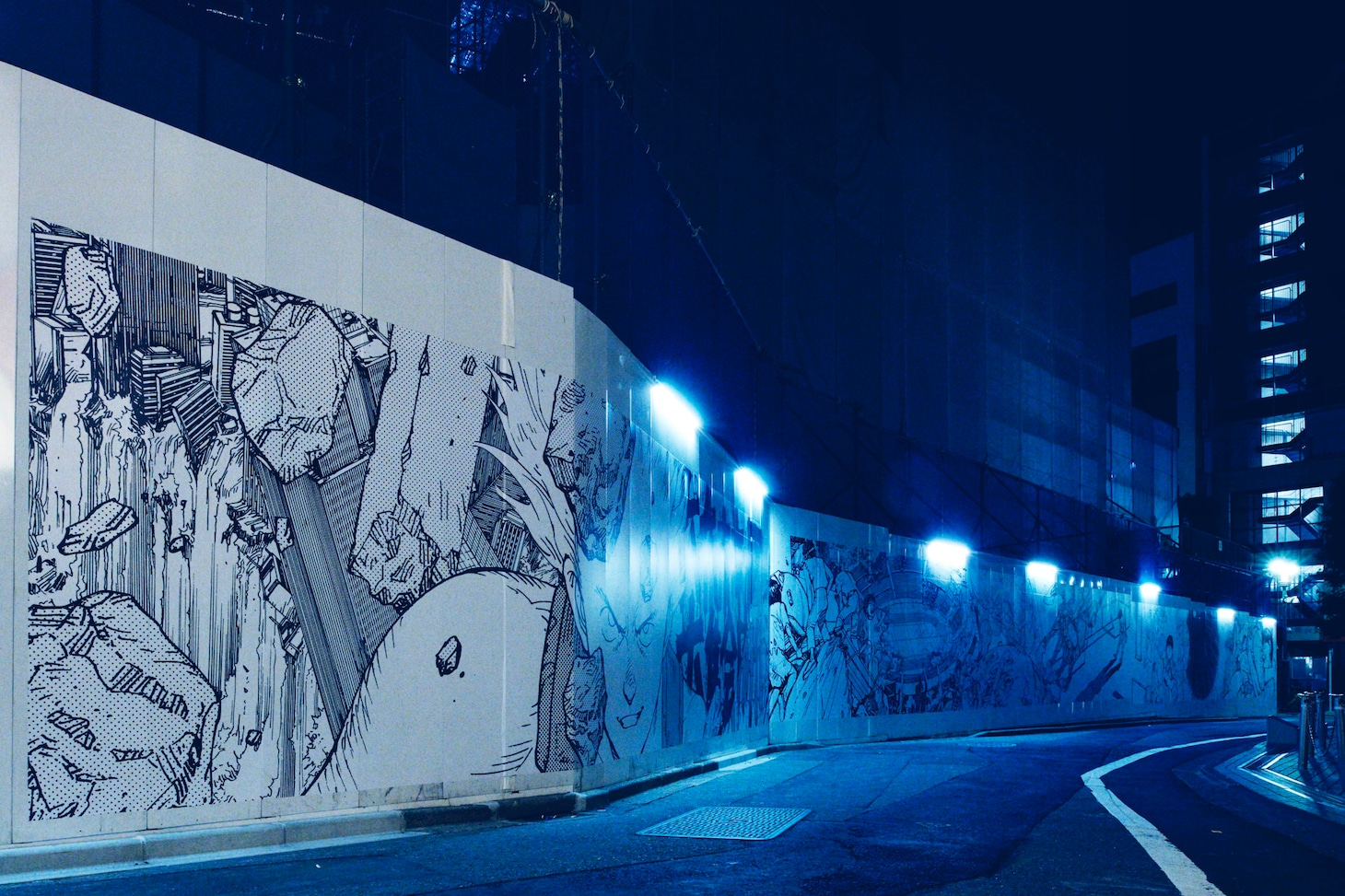過去展開されたアートウォール。（撮影：TAKAMURADAISUKE）