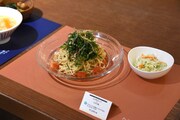 「ツナとトマトの具だくさんそうめん コールスローサラダ」