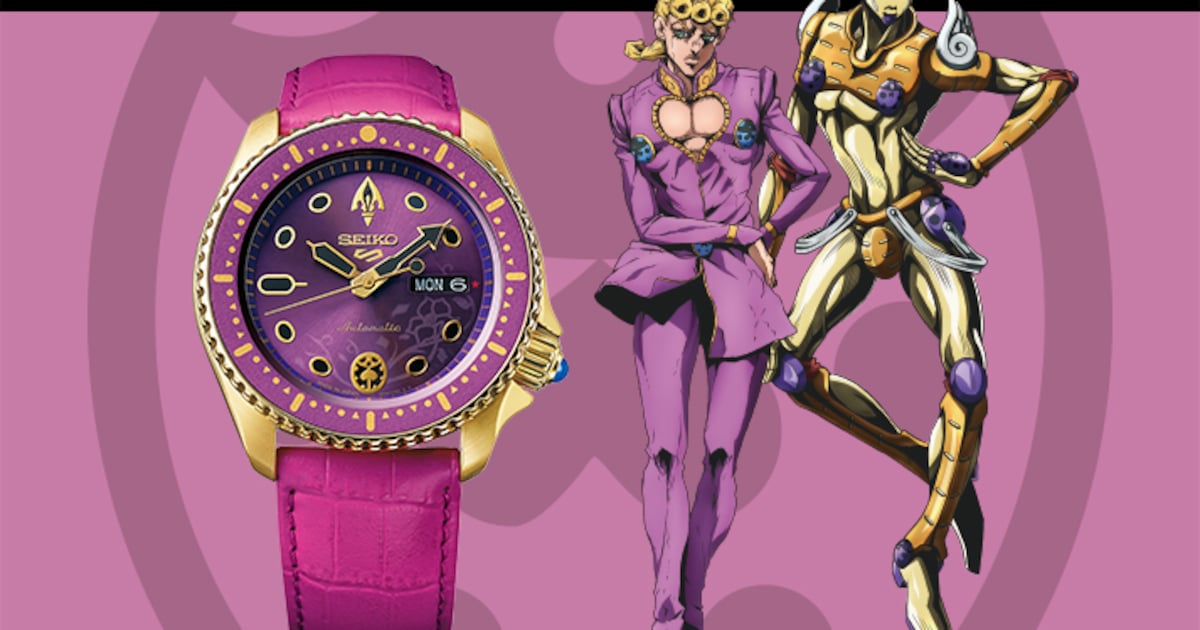 ジョジョ5部×セイコーのコラボ腕時計、全8種類を1000本ずつ限定販売 