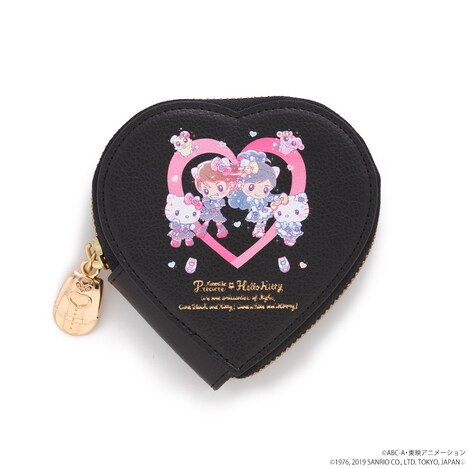 「ふたりはプリキュア×ハローキティ フェイクレザーハートコインケース」