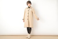 ロシアモデルのアウター着用イメージ。