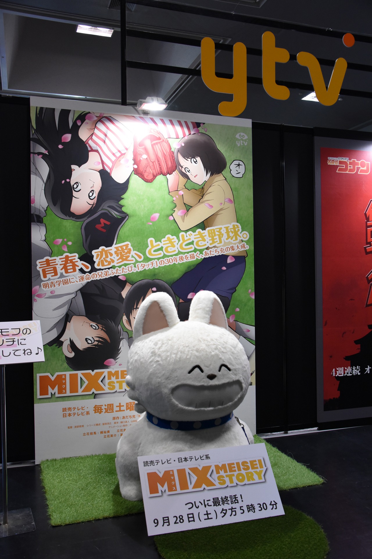 ytvブースでは、もこもこのパンチがお出迎え。