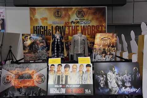 T・ジョイ京都のブースには映画「HiGH&LOW THE WORST」のコーナーが設けられた。