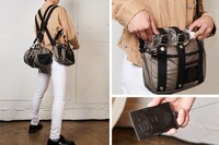 「立体機動ポーチ ブレードショルダー」の使用イメージ。