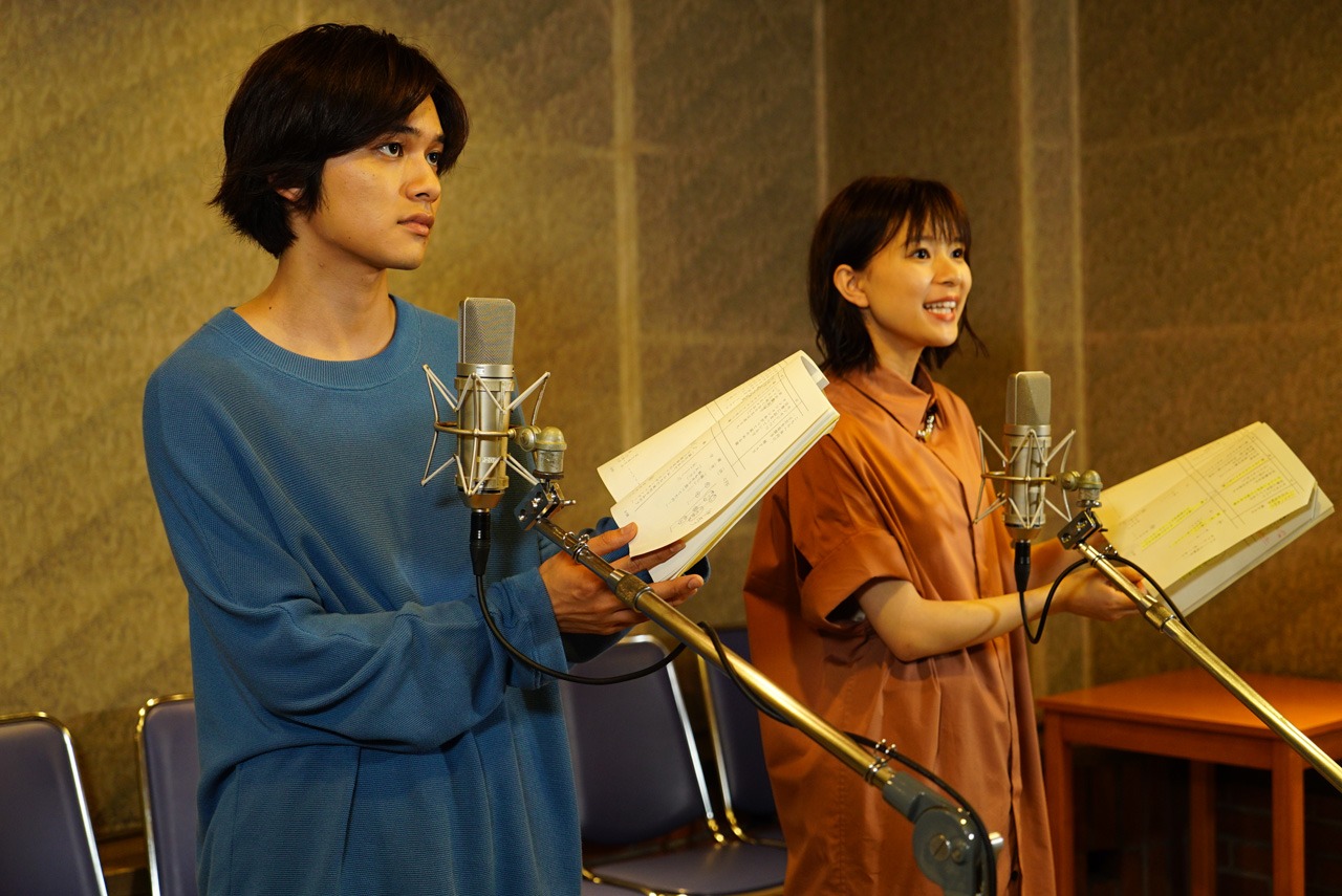 アフレコの様子。
