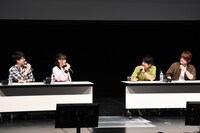 左から花江夏樹、鬼頭明里、下野紘、松岡禎丞。