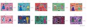 10種のポストカード。