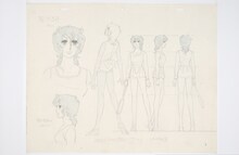 「日本アニメ映画史の変化点」展示物のイメージ。(c)山本鈴美香／集英社・TMS