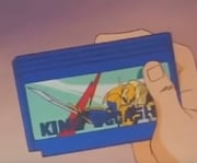 アニメ第1話に登場したゲーム「KING SCCASHER」。