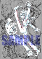 「“皆の力でセイントボム”キャンペーン！」申込数100件以上の特典・新規描き下ろしイラストのイメージ。