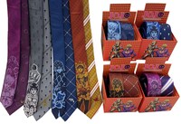 TVアニメ「ジョジョの奇妙な冒険 黄金の風」をモチーフにしたネクタイ。