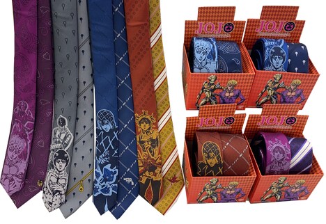 TVアニメ「ジョジョの奇妙な冒険 黄金の風」をモチーフにしたネクタイ。