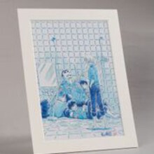 青山剛昌が描く「警察学校編」ティザービジュアルの複製原画。