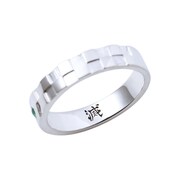 竈門炭治郎モデルのシルバーリング。